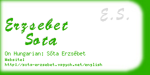 erzsebet sota business card